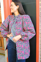 EUGENIA COAT - PINK FLOWERS -