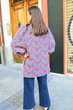 EUGENIA COAT - PINK FLOWERS -