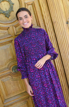 OLIVIA DRESS - FUCHSIA AND PURPLE FLOWERS -