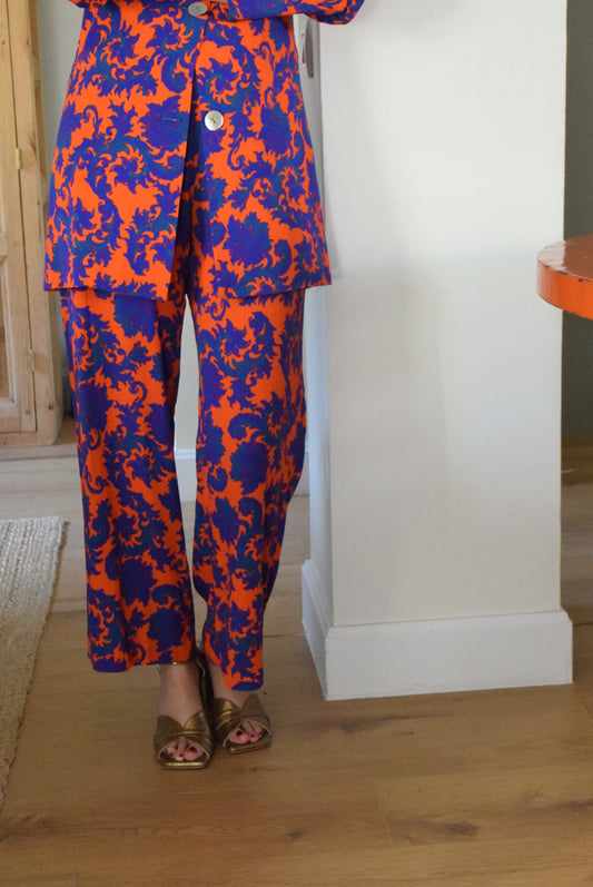 PANTALONES SOL - NARANJA Y AZUL -