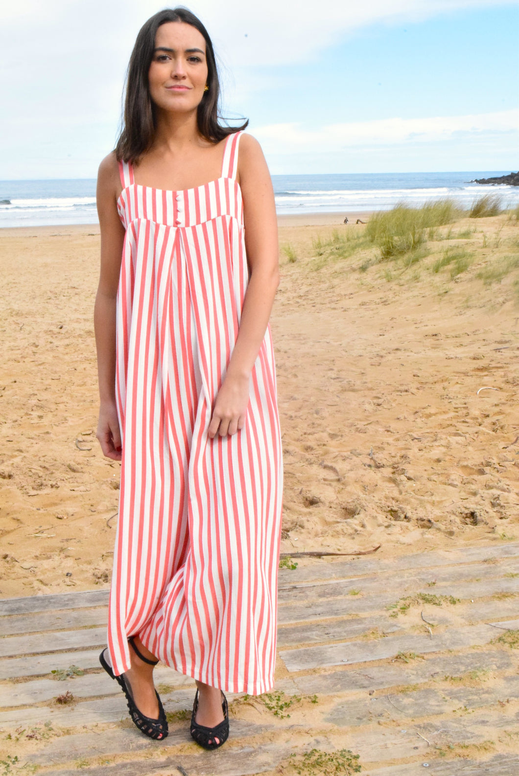 MATILDA JUMPSUIT - PINK IKAT -