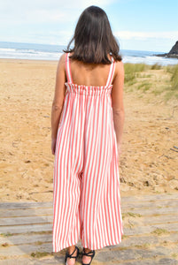 MATILDA JUMPSUIT - PINK IKAT -