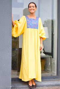 VESTIDO SIMONETA - AMARILLO -