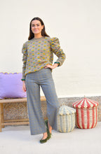 SOL PANTS - GREY WITH MUSTARD -