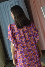 VESTIDO FILIPA - NARANJA Y MORADO - PREORDER 14 MARZO