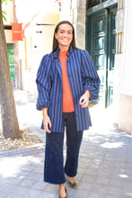 EUGENIA COAT - BLUE STRIPES - PREORDER NOVEMBER 14