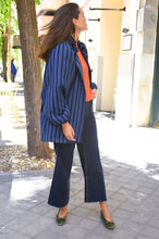 EUGENIA COAT - BLUE STRIPES - PREORDER NOVEMBER 14