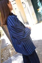 EUGENIA COAT - BLUE STRIPES - PREORDER NOVEMBER 14