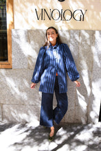 EUGENIA COAT - BLUE STRIPES - PREORDER NOVEMBER 14