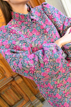 EUGENIA COAT - PINK FLOWERS -