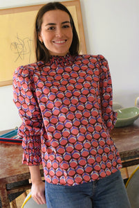 BRUNA BLOUSE - MUSTARD FLOWER