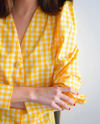 BLUSA FABIOLA - VICHY AMARILLO