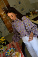 BLUSA EUGENIA - FLORES MORADAS