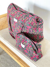 BOLSA CAROLA -  FLORES ROSAS -