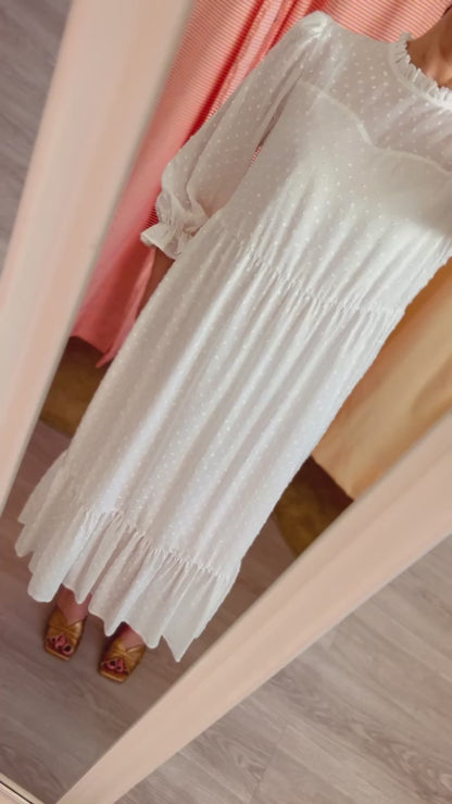 ALEJANDRA DRESS - WHITE -