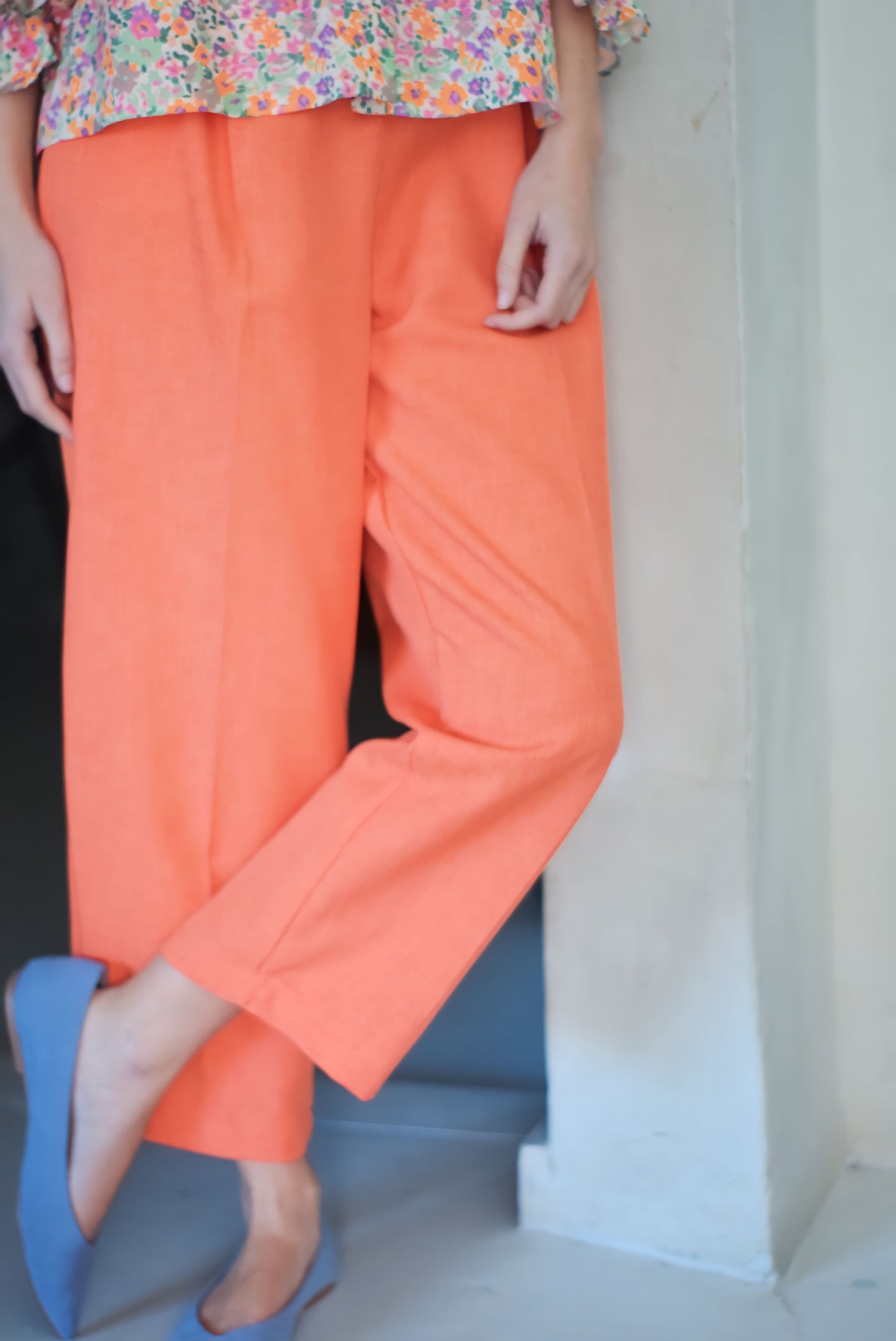 PANTALONES CAPRI - NARANJAS