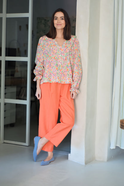 PANTALONES CAPRI - NARANJAS